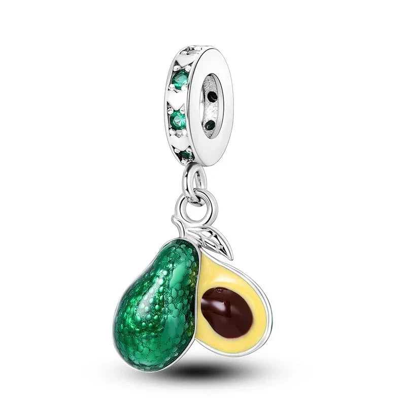 Avocado Charm in 925 Sterling Silver — Vanny Jewels