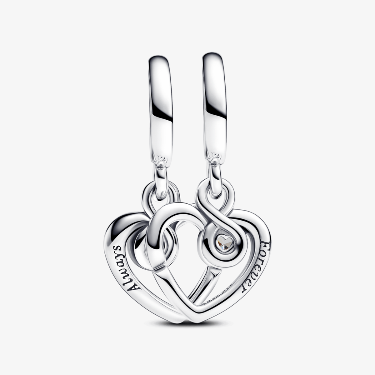 Divisible Heart Charm in 925 Sterling Silver — Vanny Jewels