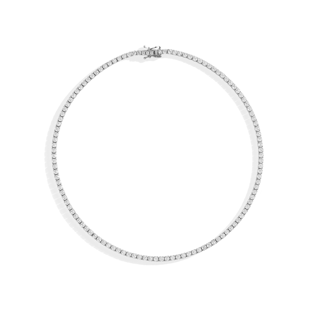 3mm Tennis-Halskette