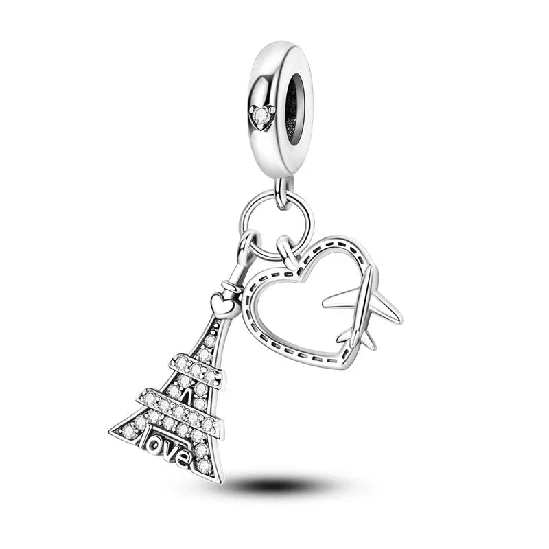 Love in Paris Charm in 925 Sterling Silver — Vanny Jewels