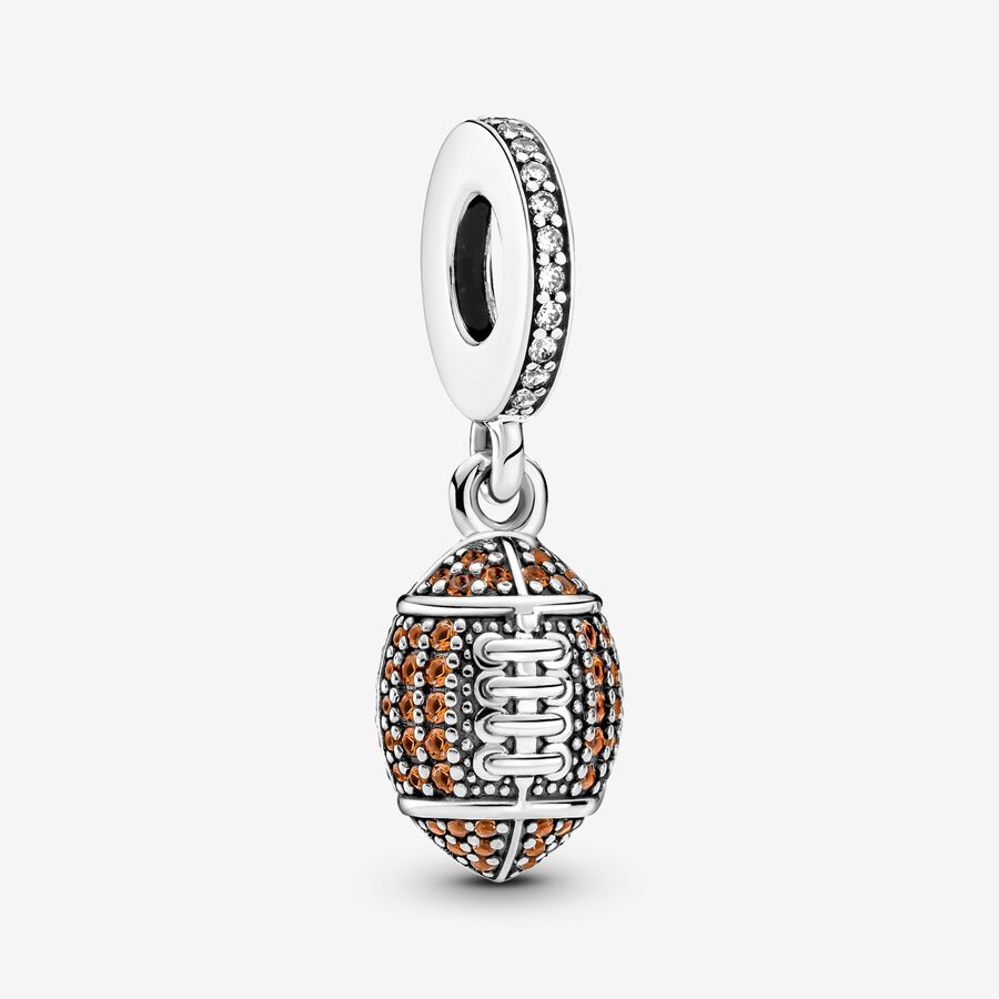 American Football Charm in 925 Sterling Silver — Vanny Jewels