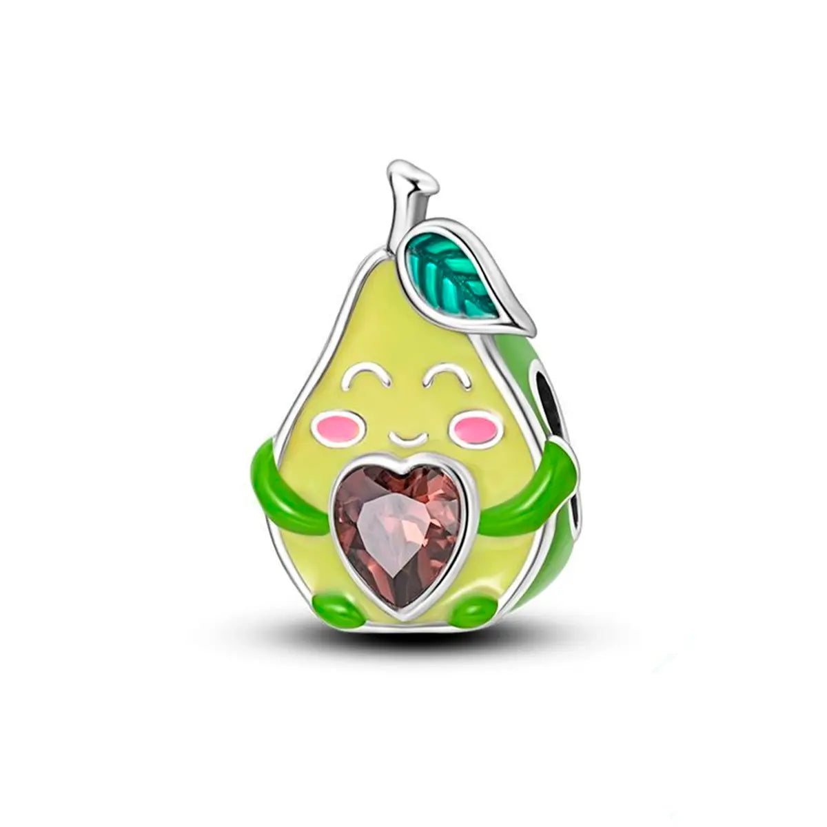 Avocado Charm in 925 Sterling Silver — Vanny Jewels