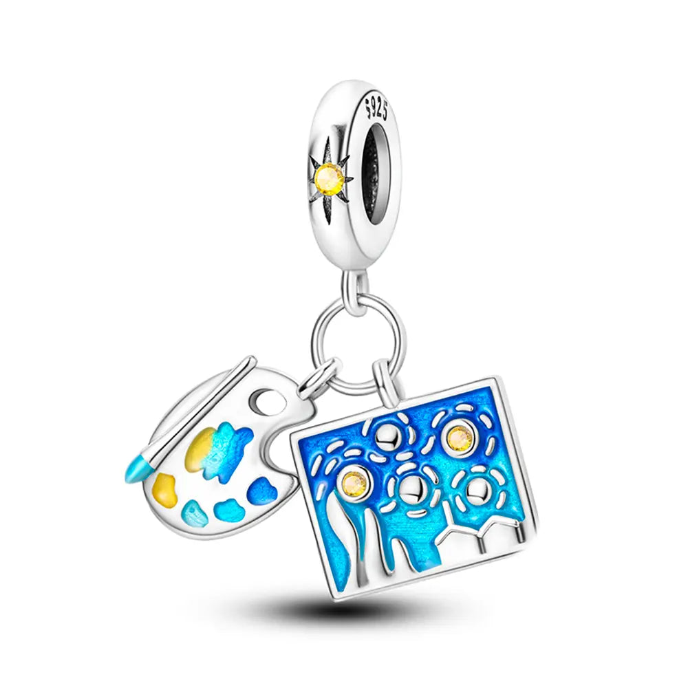Watercolor Charm in 925 Sterling Silver — Vanny Jewels