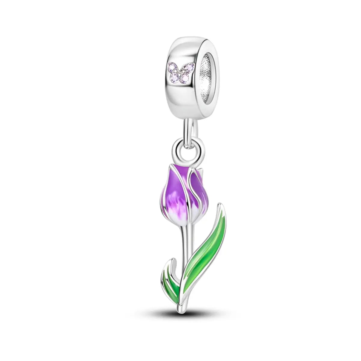 Tulip Charm in 925 Sterling Silver — Vanny Jewels