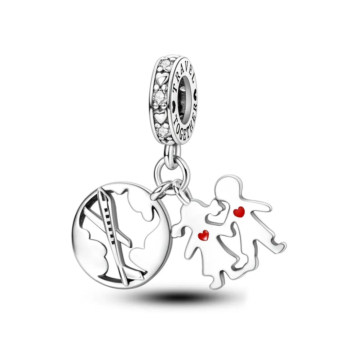 Traveling Together Charm in 925 Sterling Silver — Vanny Jewels