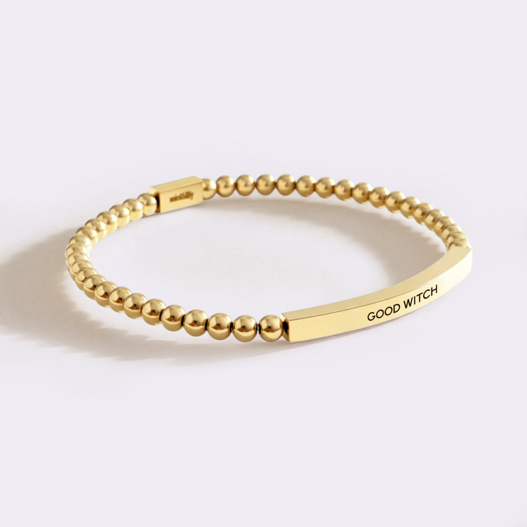 Armband „Gute Hexe“ mit Perlen und Inspiration