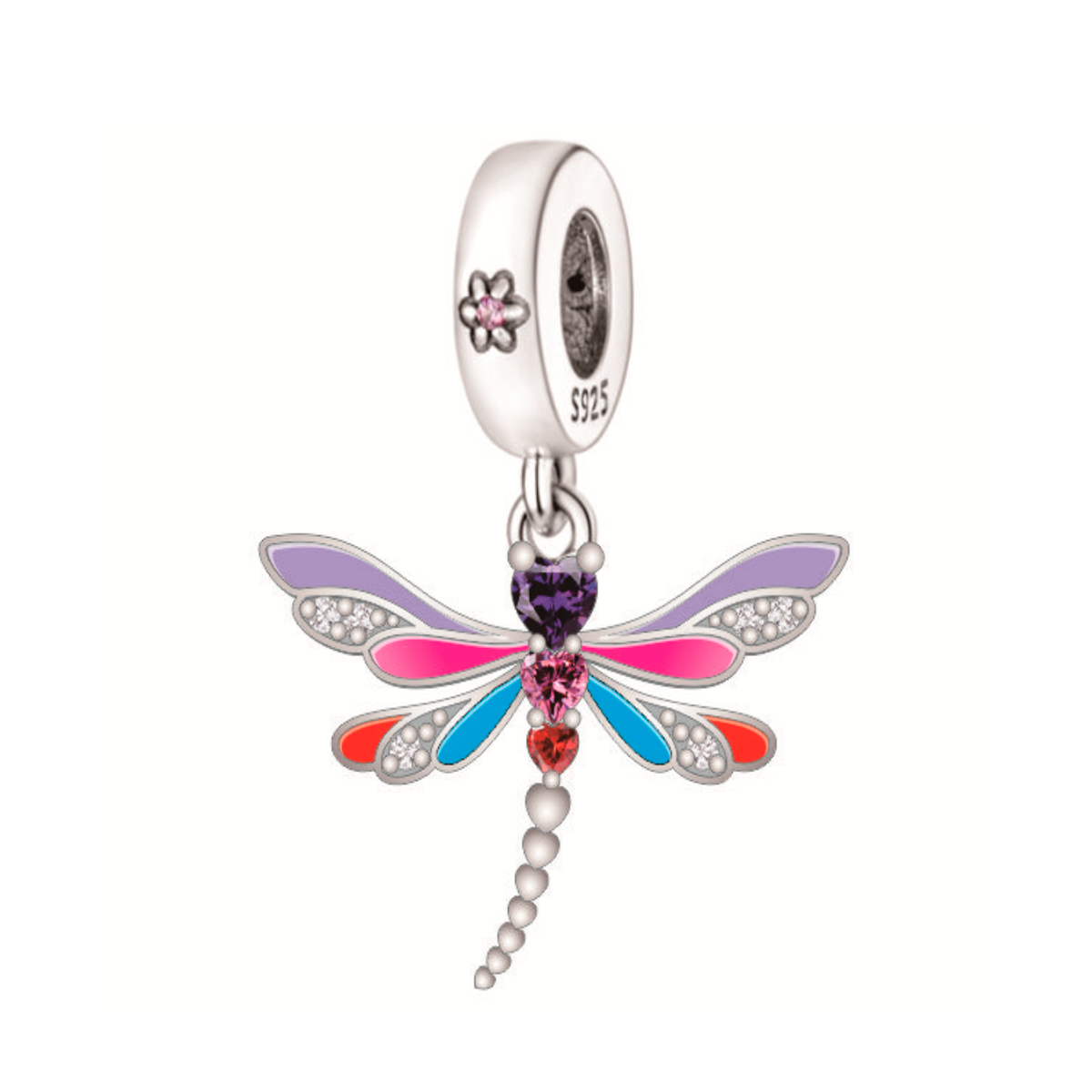 Dragonfly Charm in 925 Sterling Silver — Vanny Jewels