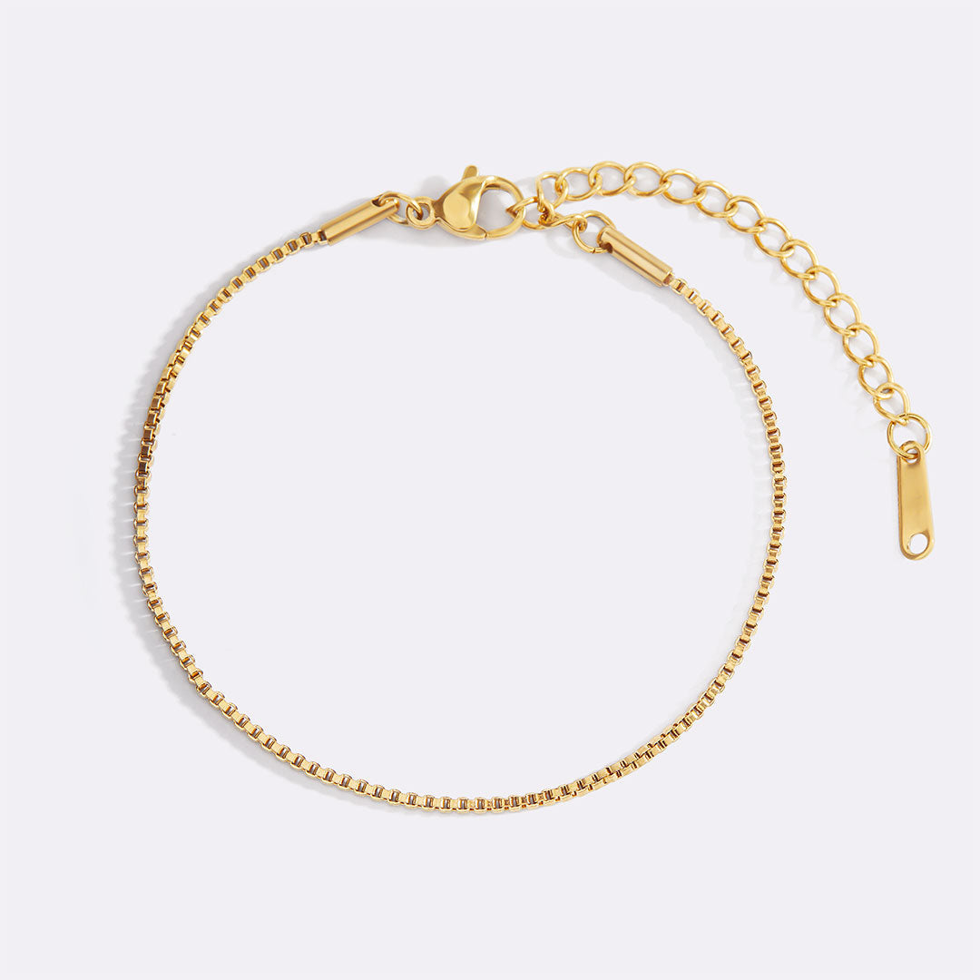 Klassisches Armband mit Boxkette