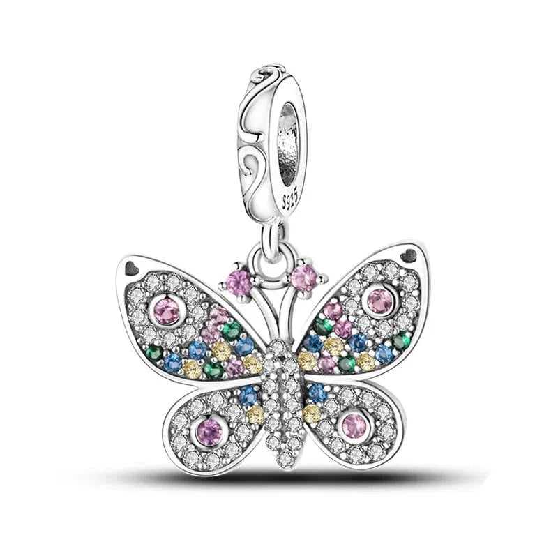 Butterfly Colors Charm in 925 Sterling Silver — Vanny Jewels
