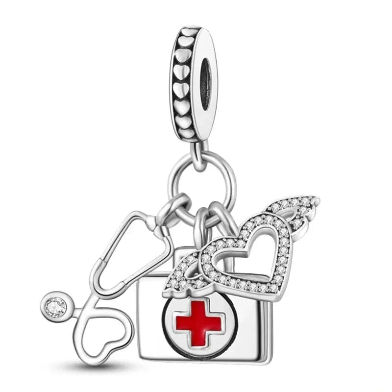 Nursing Love Charm in 925 Sterling Silver — Vanny Jewels