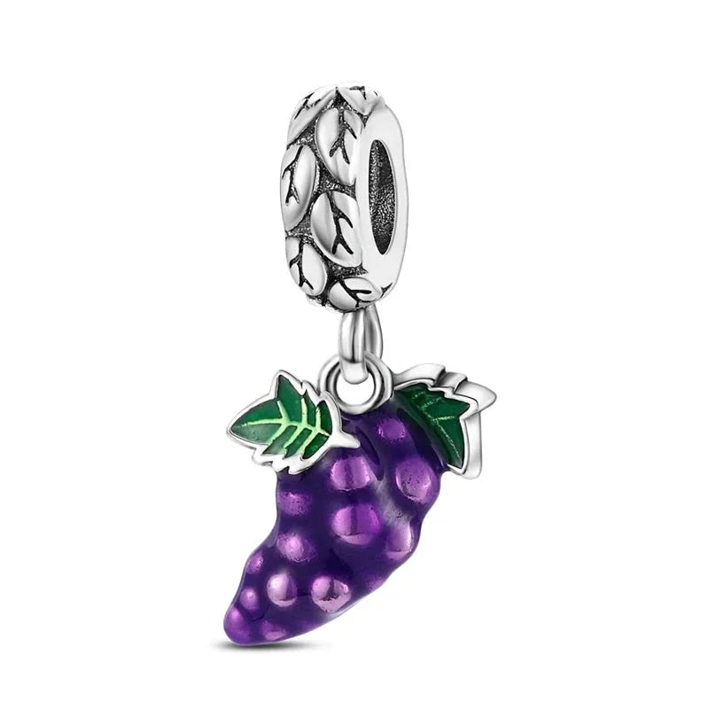 Grape Charm in 925 Sterling Silver — Vanny Jewels