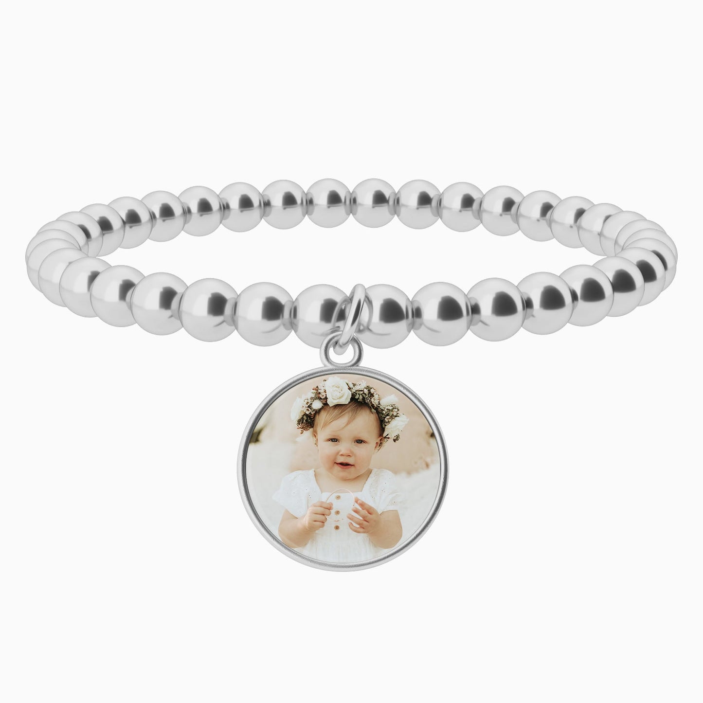 Personalized Photo Diana Charm Bracelet in 925 sterling silver