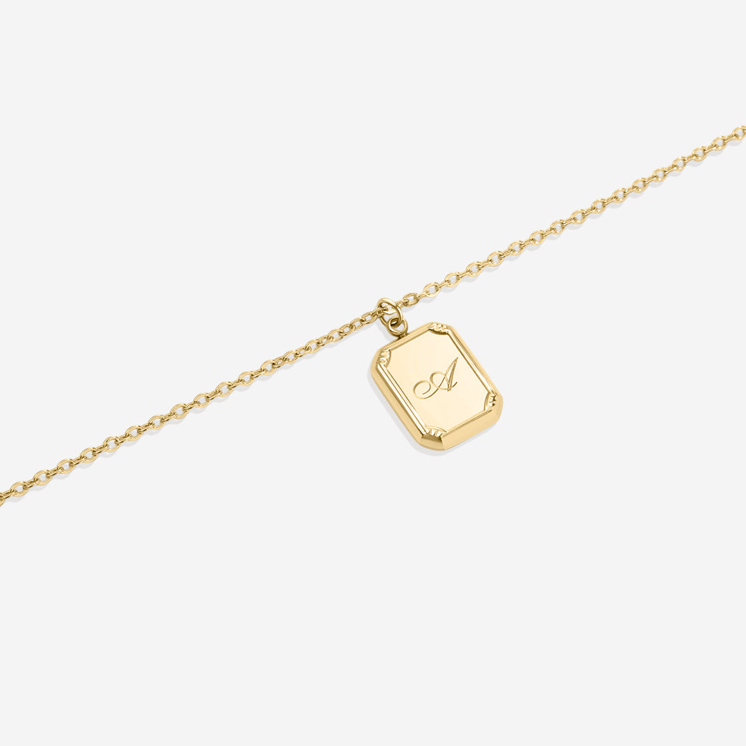 Gold-Anfangsbuchstaben-Halskette