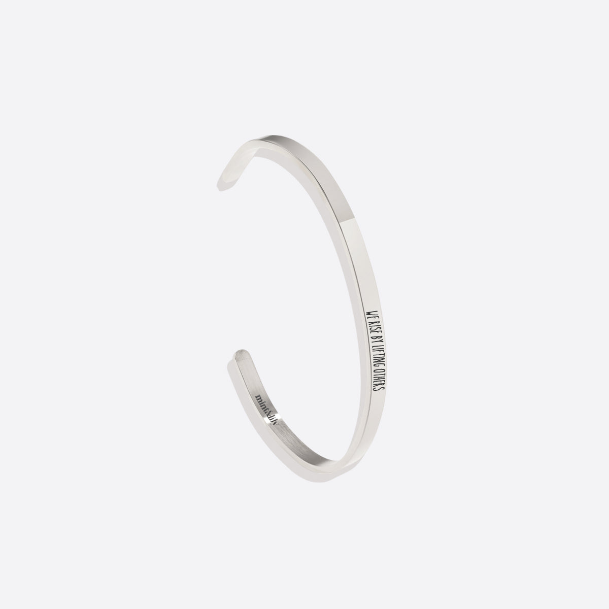 Personalized Thin Cuff Bracelet in 925 sterling silver