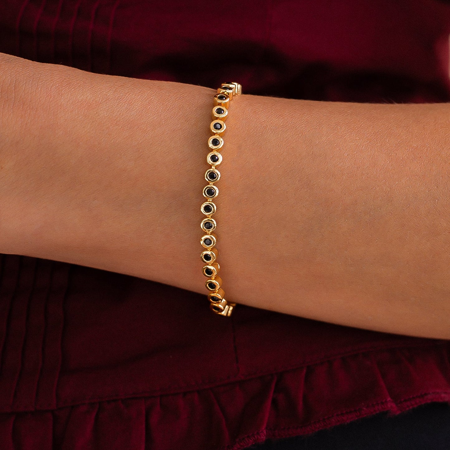 Black Gemstone Bracelet