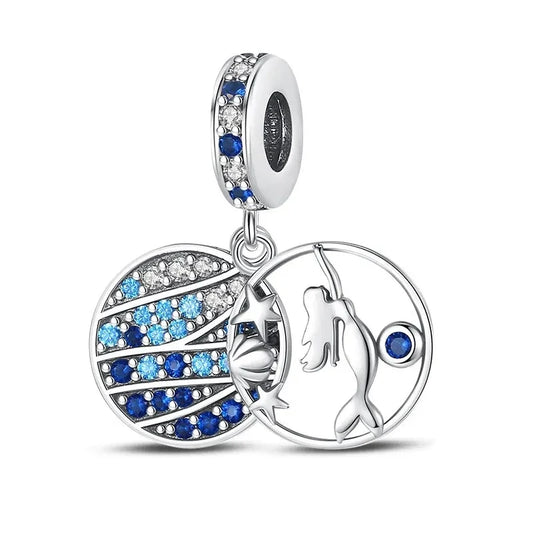 Mermaid Charm in 925 Sterling Silver — Vanny Jewels