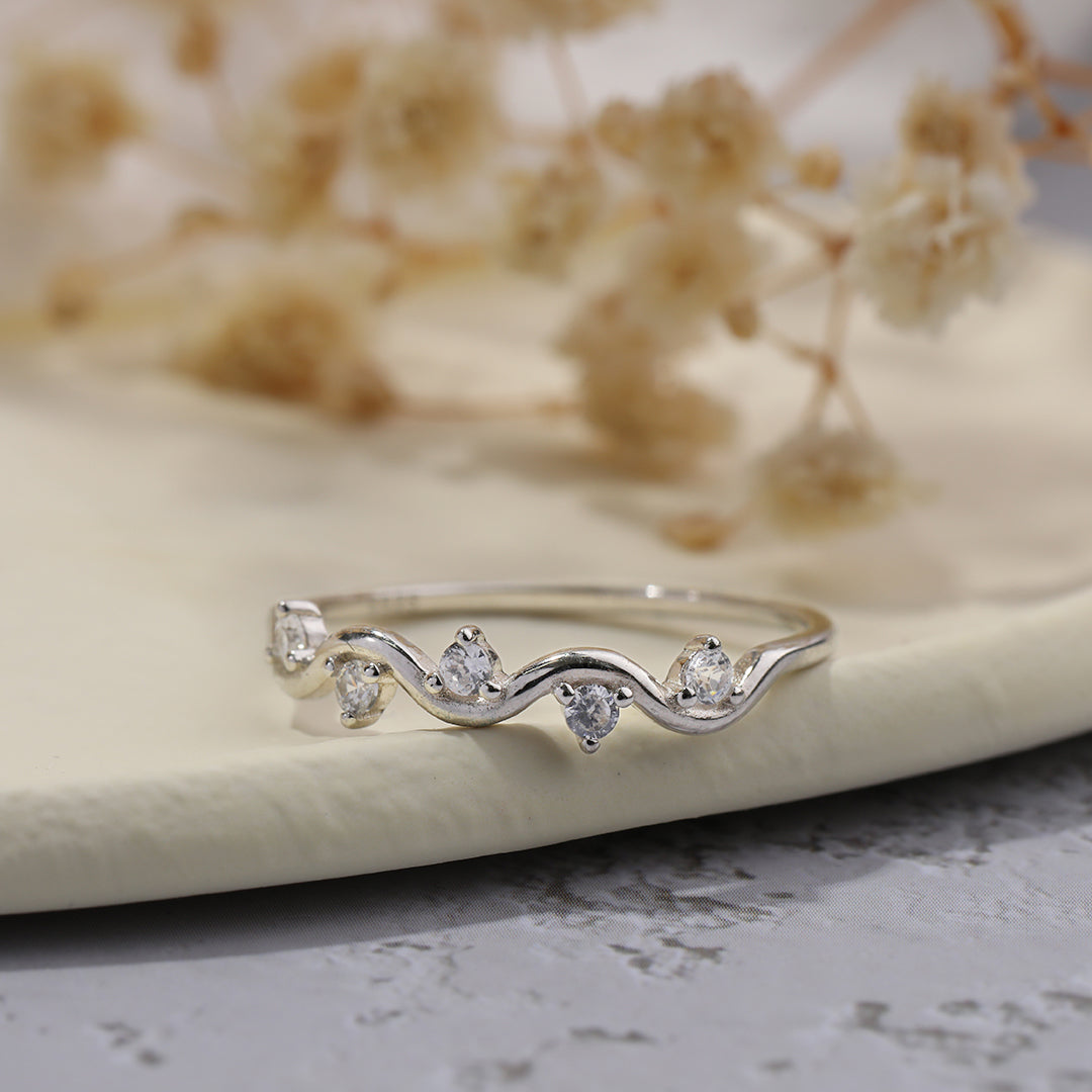 Highs And Lows Wave Ring