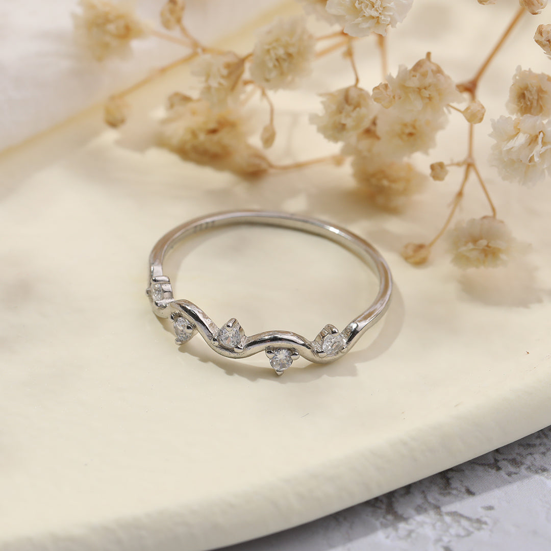 Highs And Lows Wave Ring