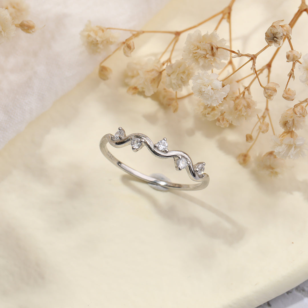 Highs And Lows Wave Ring