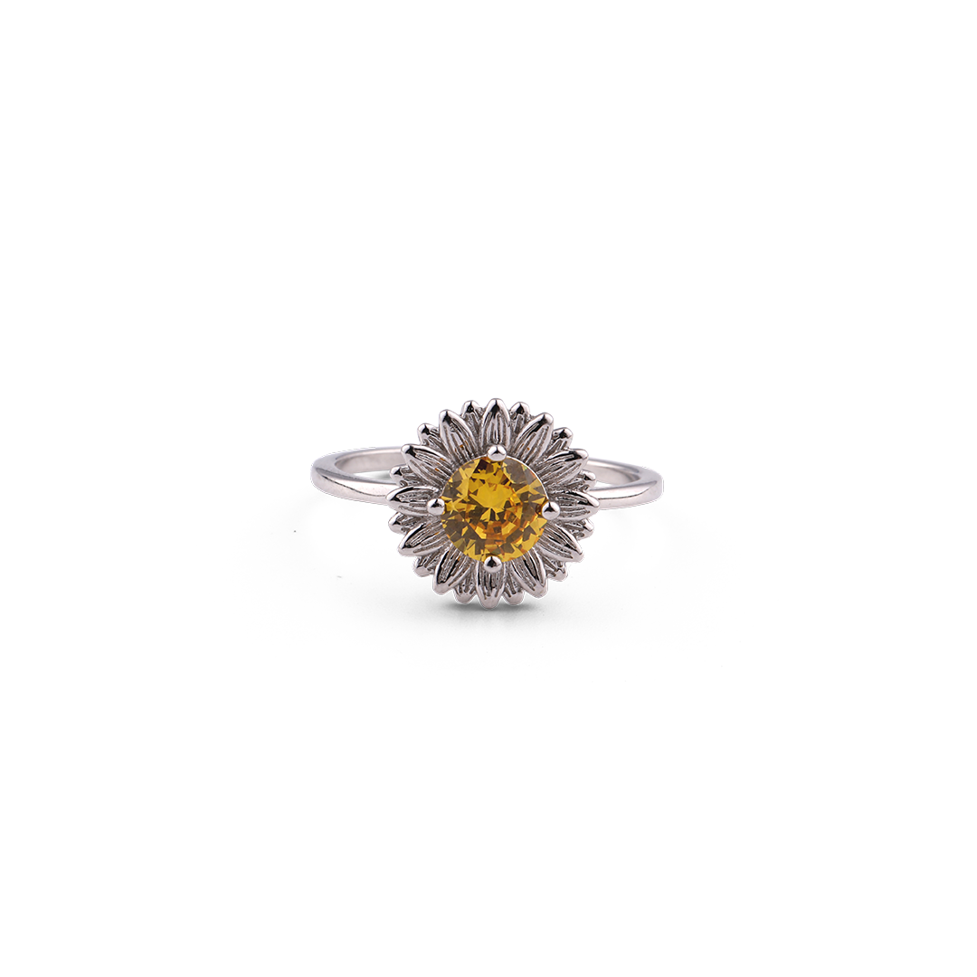 You Are My Sunshine Sunflower Ring