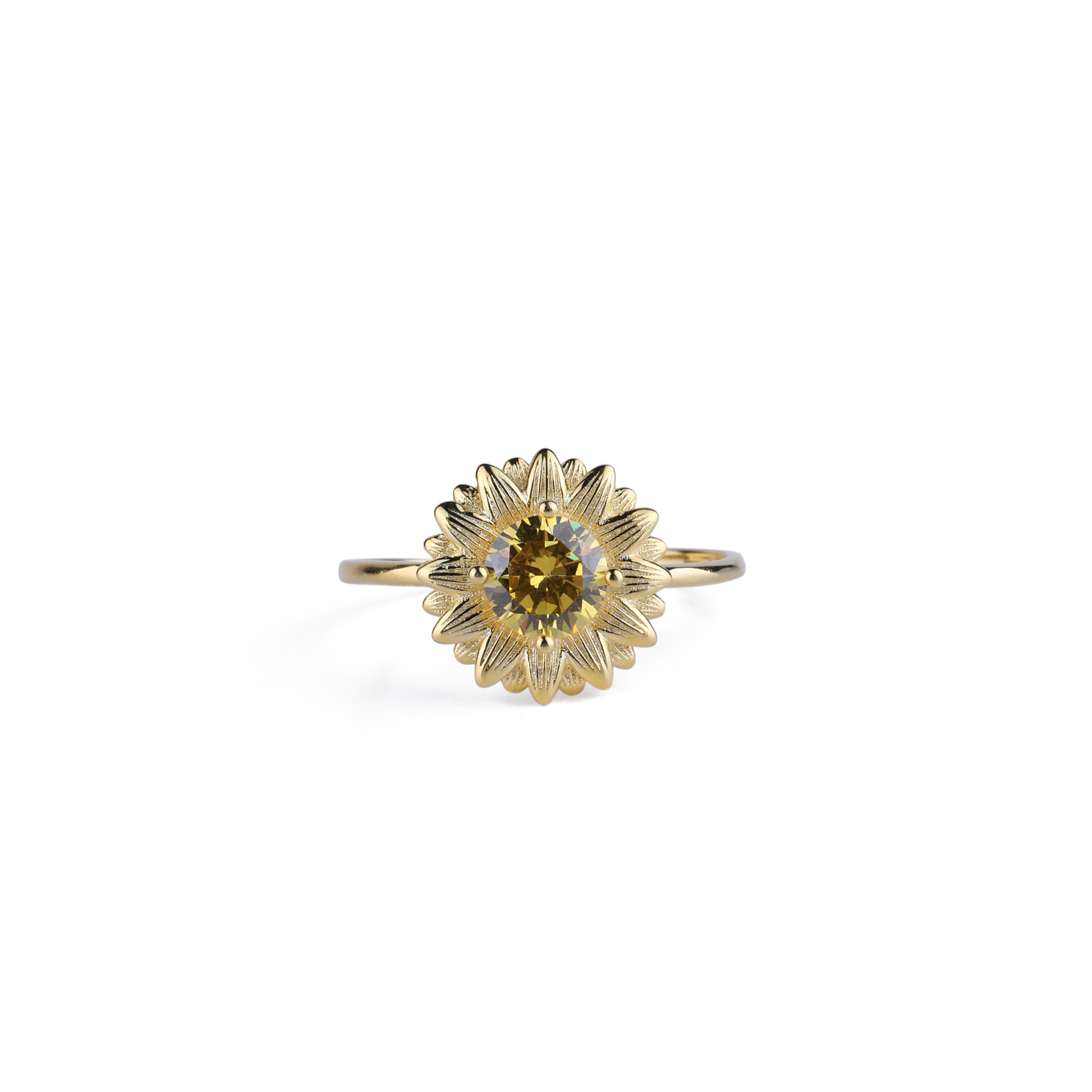 You Are My Sunshine Sunflower Ring