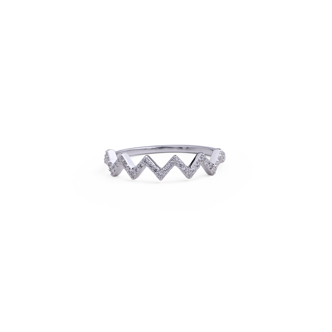 Anello Zigzag Alti e Bassi
