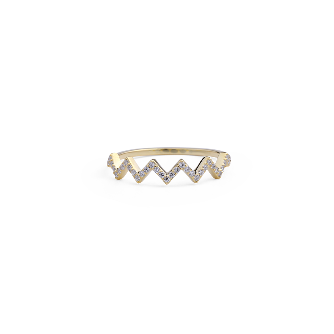 Anello Zigzag Alti e Bassi
