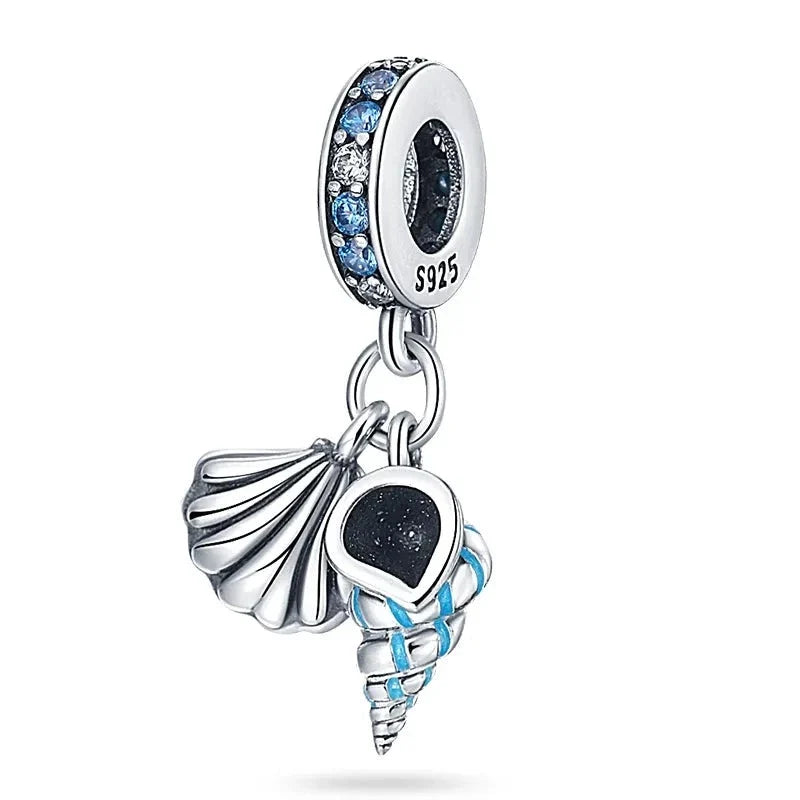 Seashells Charm in 925 Sterling Silver — Vanny Jewels