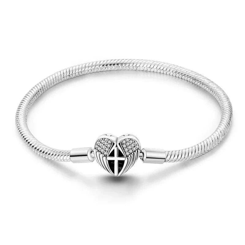 Charm Heart Bracelet in 925 Sterling Silver — Vanny Jewels