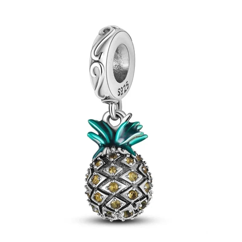 Pineapple Charm in 925 Sterling Silver — Vanny Jewels