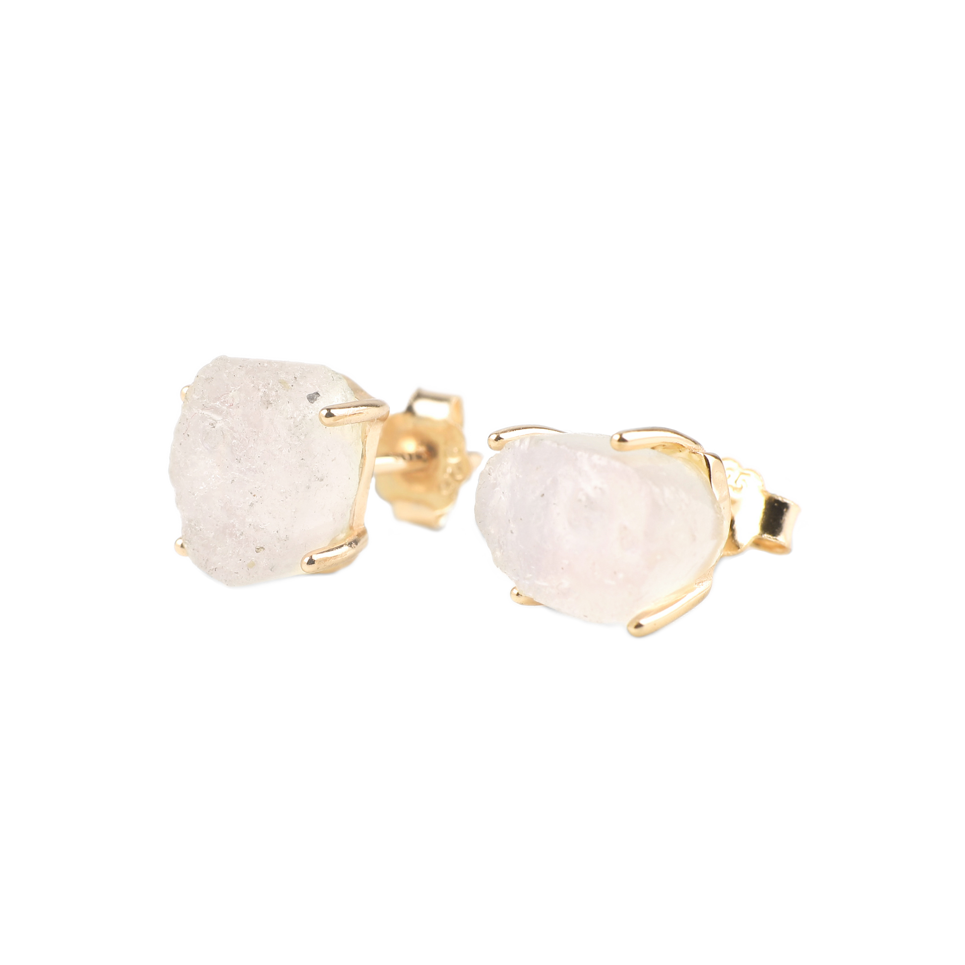 Moonstone Stud Earrings — Vanny Jewels