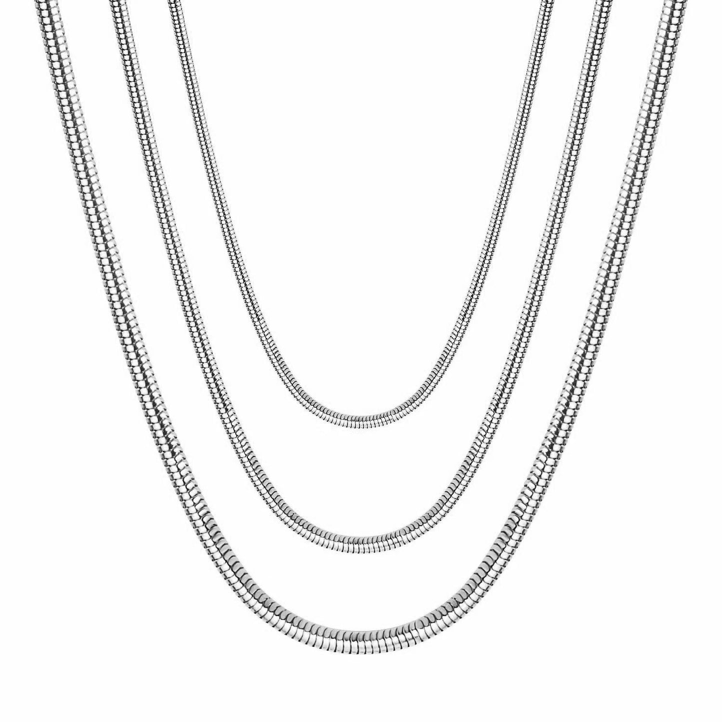 Snake Chain Necklace in 925 sterling silver