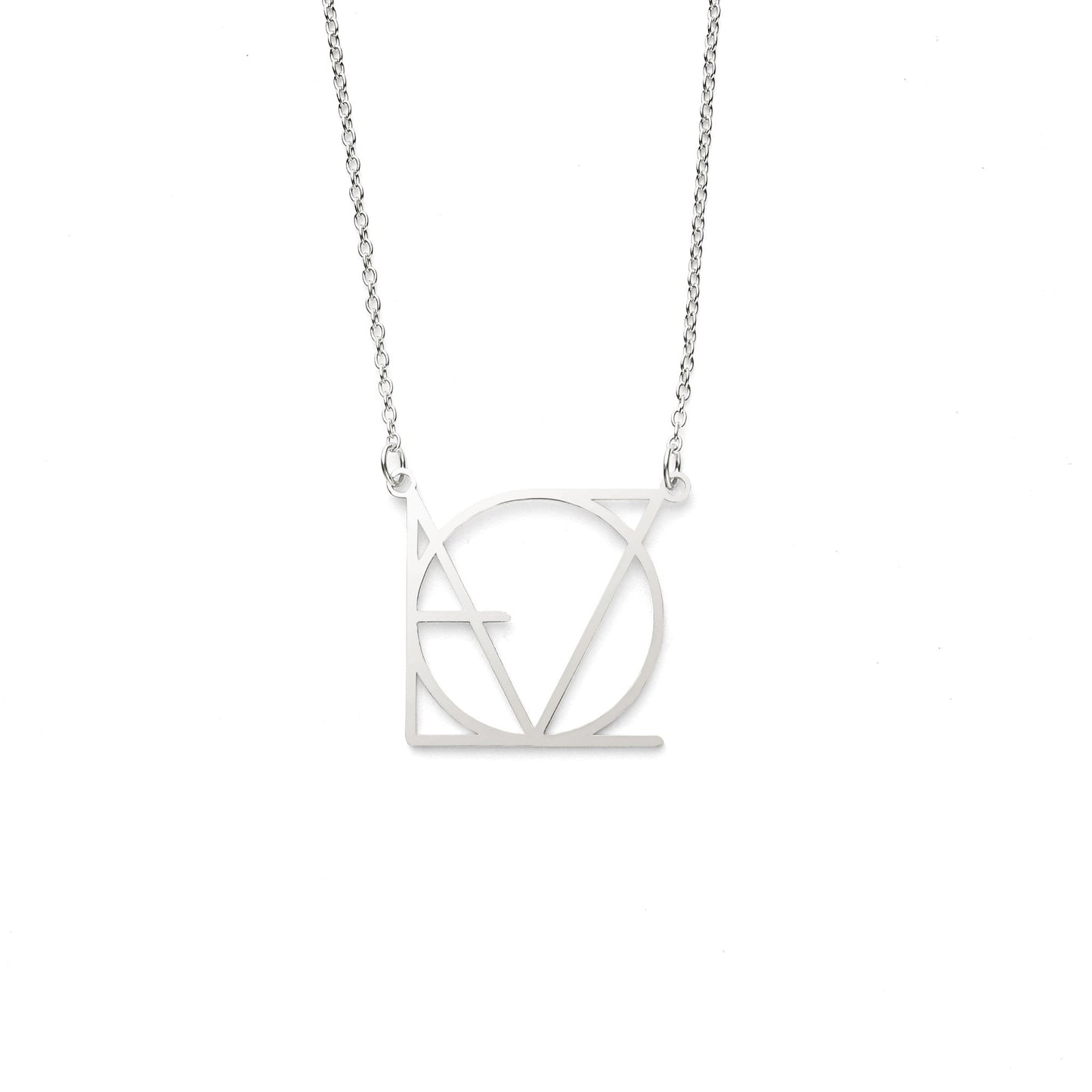 LOVE Minimalist Monogram Necklace in 925 sterling silver