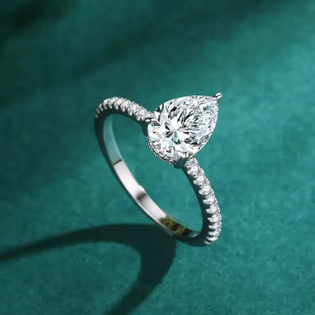 Serena Silver Cubic Zirconia Solitaire Ring in 925 sterling silver