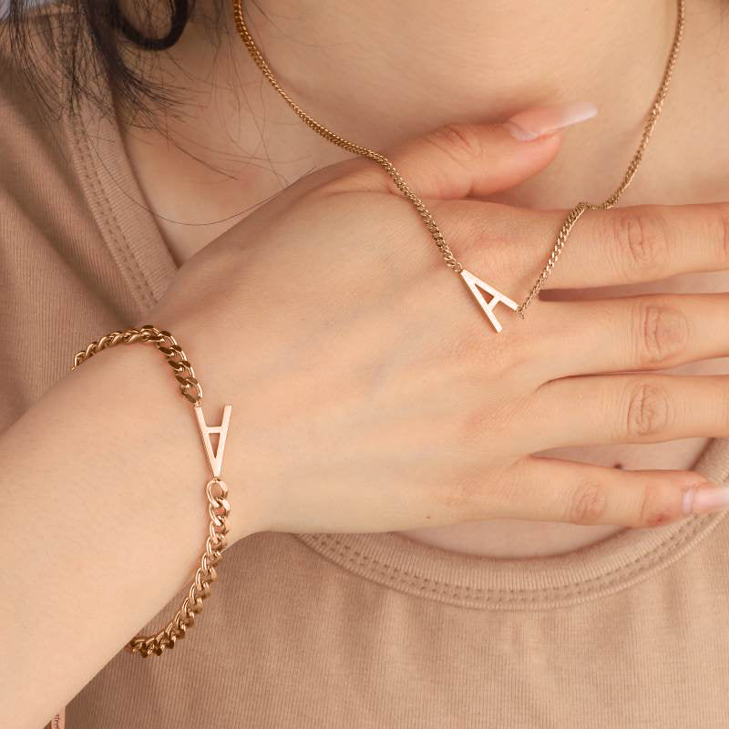 Bracciale Iniziale Sottile