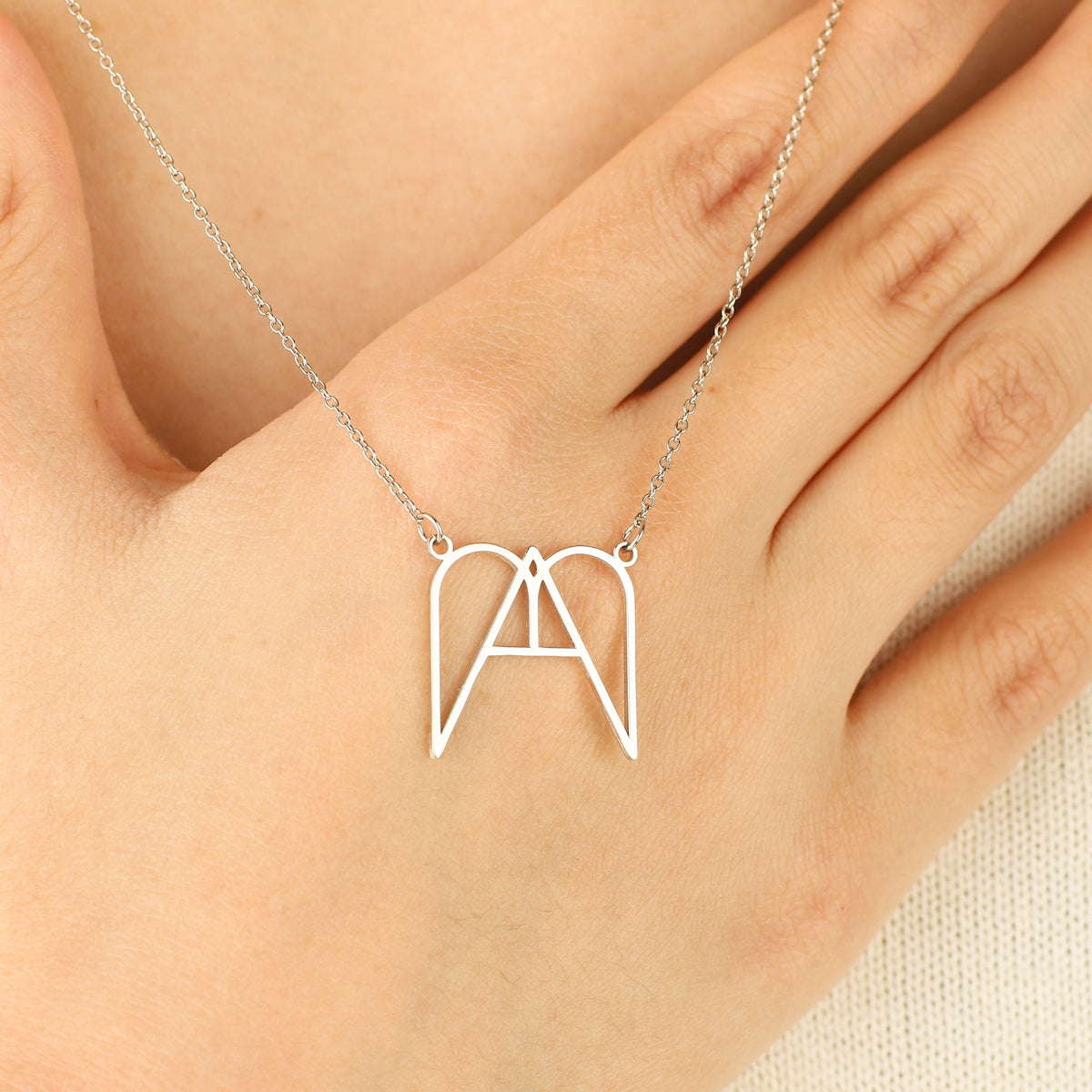 MAMA Minimalist Monogram Necklace