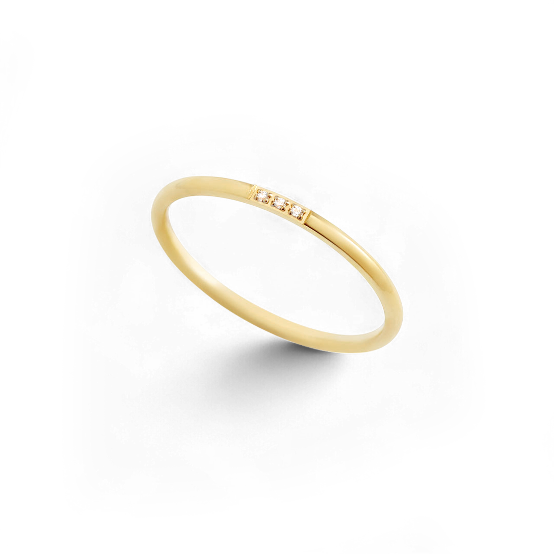 Dainty Diamonds Stacking Ring — Vanny Jewels