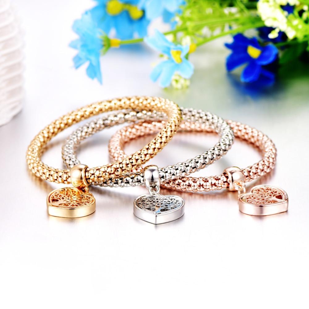 Albero della Vita - Bracciale con ciondolo a cuore in edizione limitata