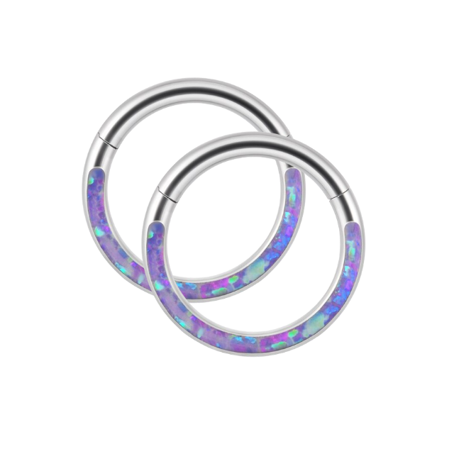 Magical Iridescent Clicker Hoops | 18g in Stainless Steel — Vanny Jewels