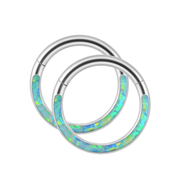 Magisch irisierende Klick-Creolen | 18g