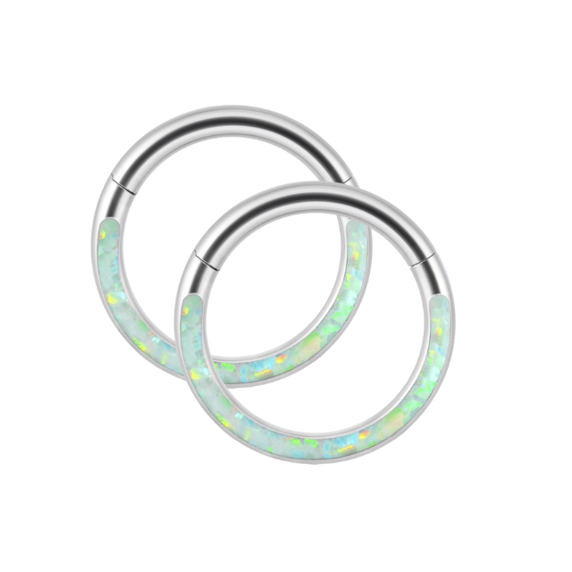 Magisch irisierende Klick-Creolen | 18g