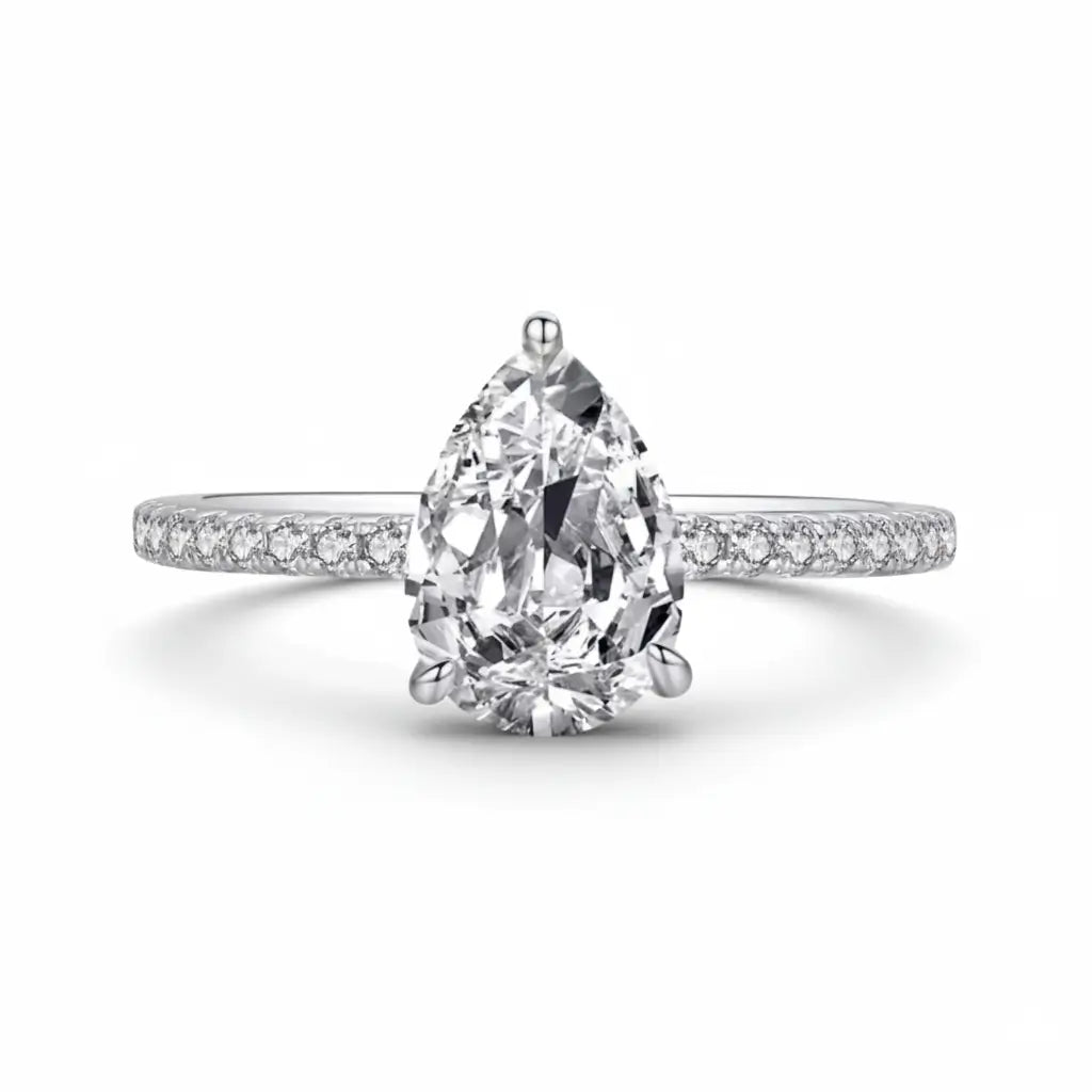 Serena Silver Cubic Zirconia Solitaire Ring in 925 sterling silver
