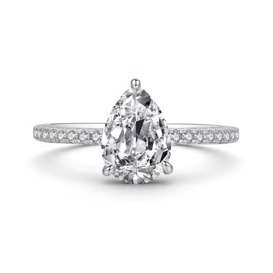 Serena Silver Cubic Zirconia Solitaire Ring in 925 sterling silver