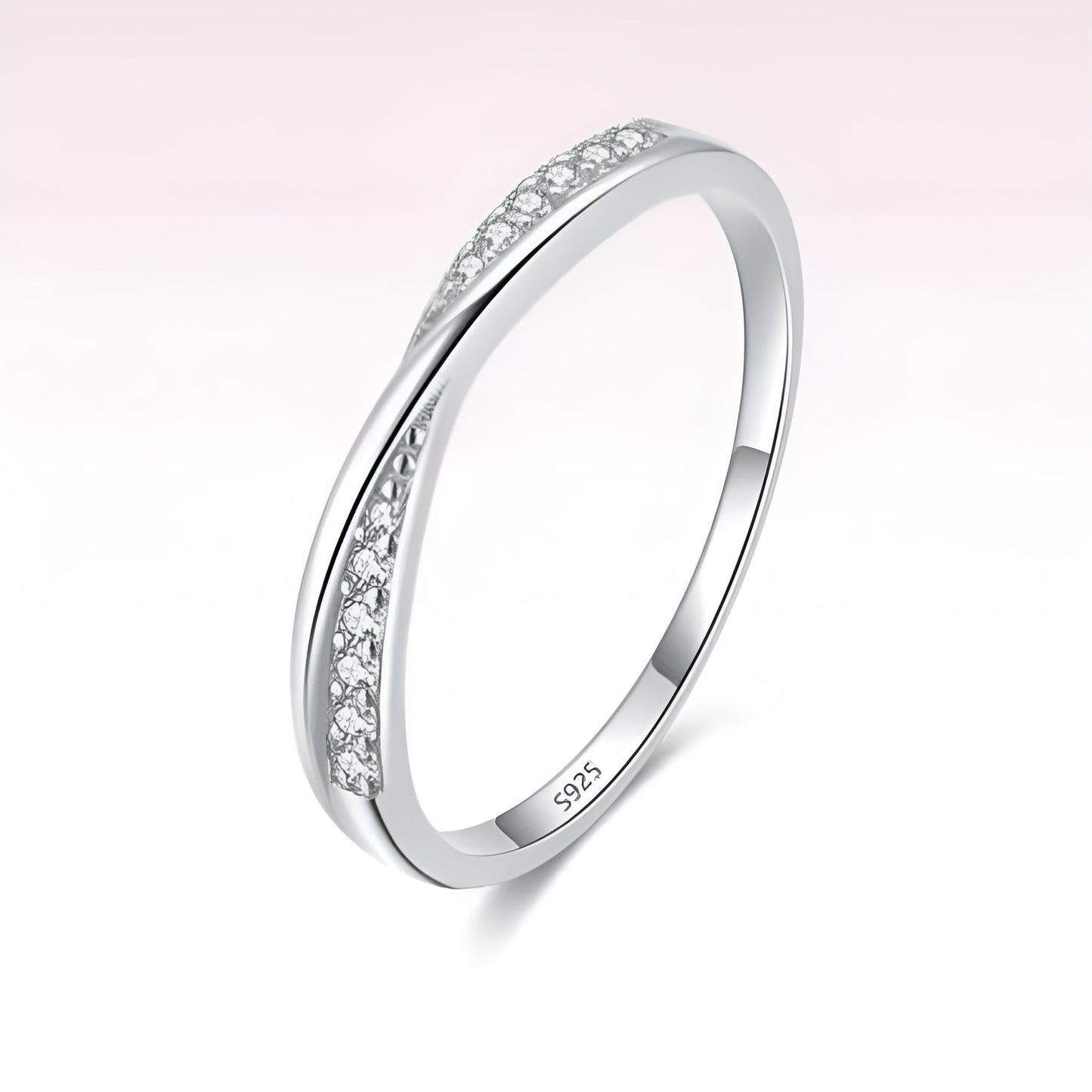 Life Silver Ring in 925 sterling silver