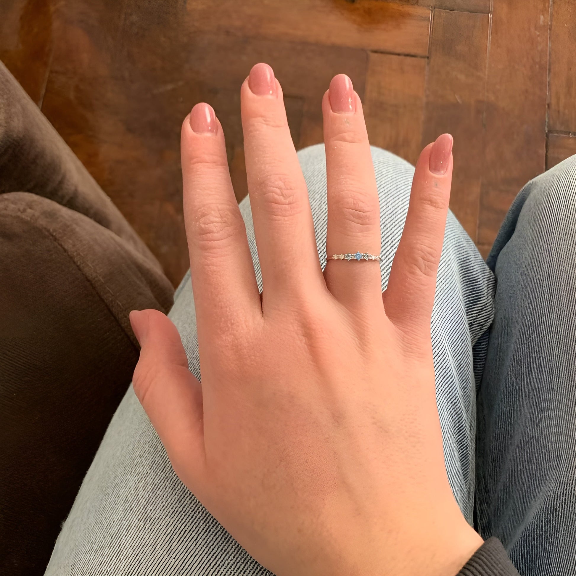 Fiorella Half Eternity Ring in 925 sterling silver