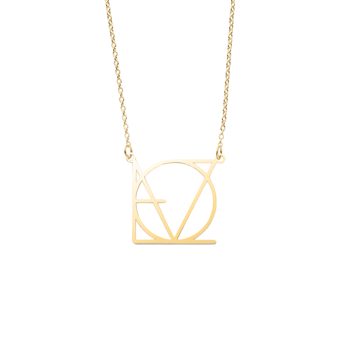 LOVE Minimalist Monogram Necklace in 925 Sterling Silver — Vanny Jewels