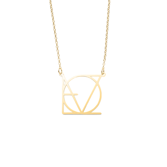 LOVE Minimalist Monogram Necklace in 925 Sterling Silver — Vanny Jewels