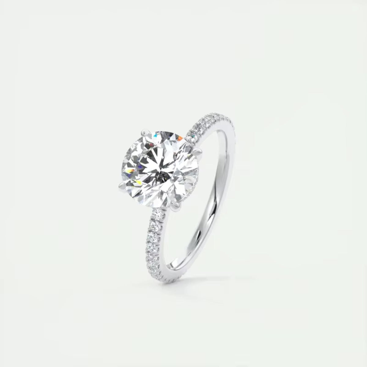 Eternity Silver Ring with Cubic Zirconia in 925 sterling silver