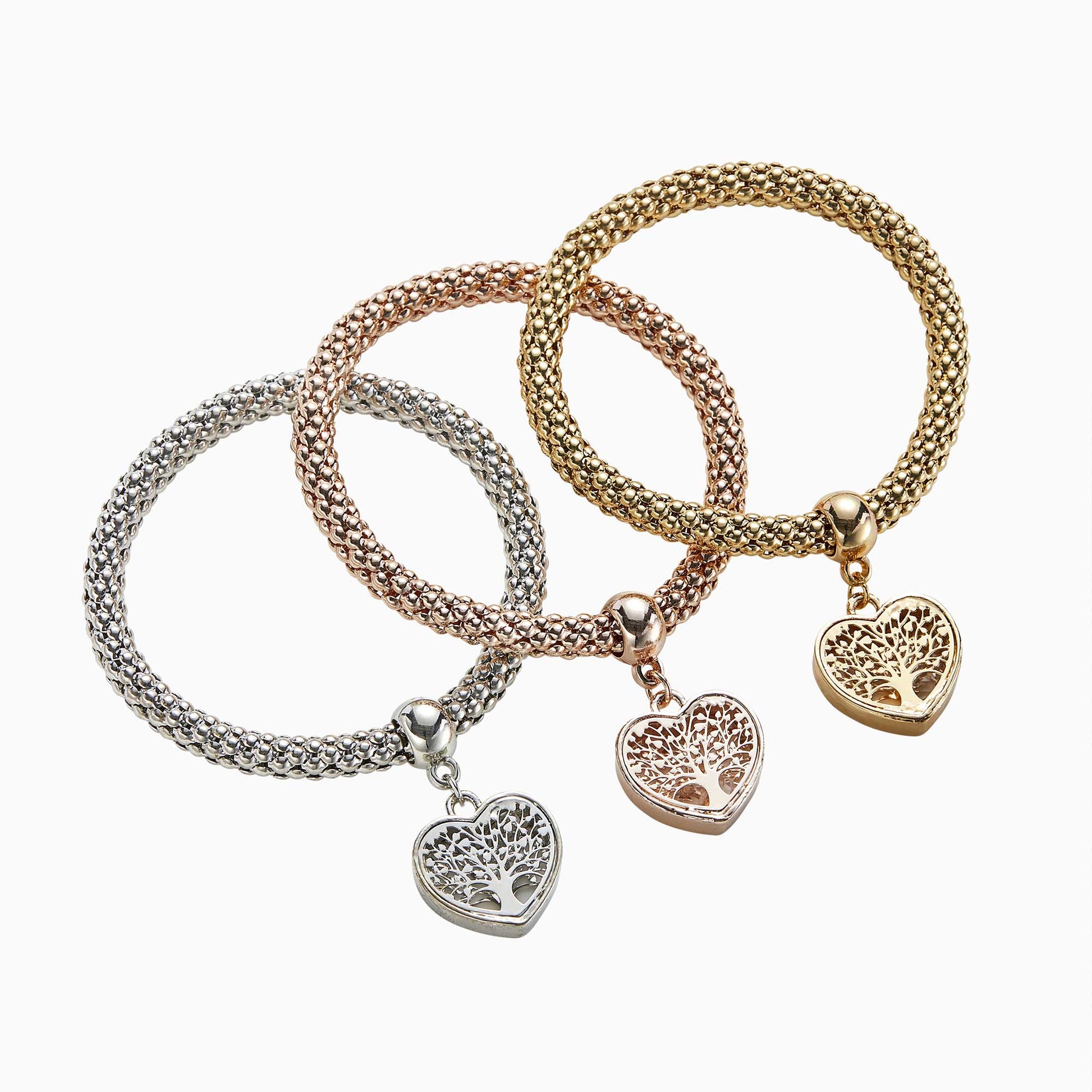 Albero della Vita - Bracciale con ciondolo a cuore in edizione limitata