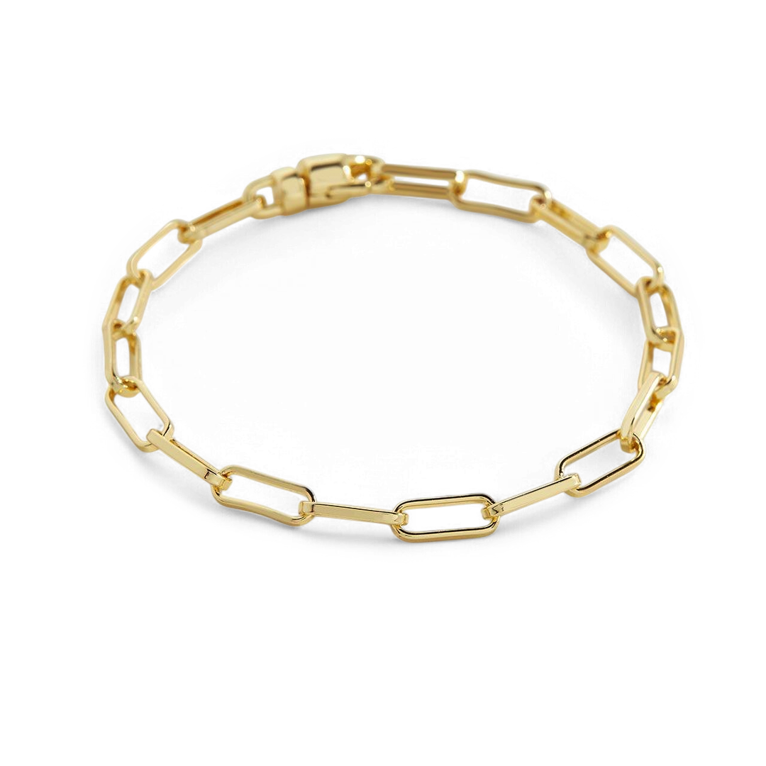 Open Link Paperclip Chain Bracelet — Vanny Jewels